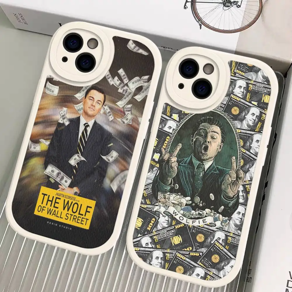 

TV The W-Wolf Of W-Wall S-Street Leather Phone Case For Iphone 16 15 14 Plus 13 12 11 Pro Max Case