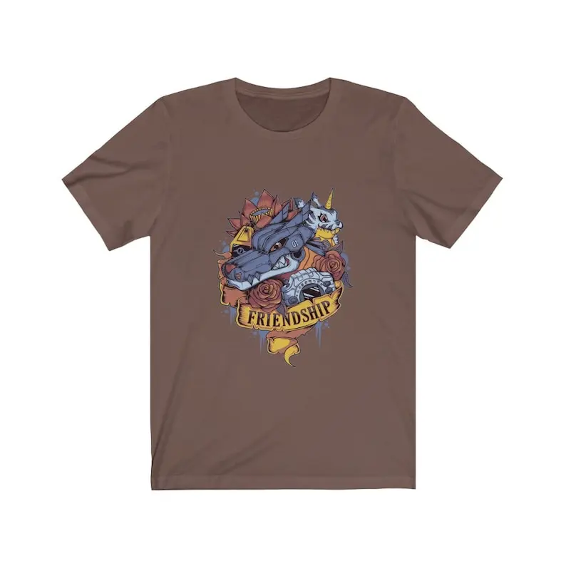 Digimon of friendship Gabumon-Camiseta de MetalGarurumon