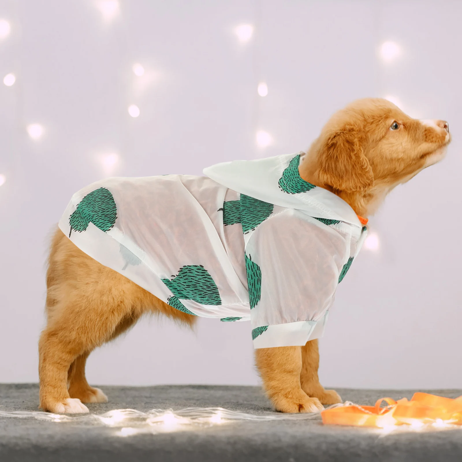 

Dog Clothes Pet Sun Protection Clothing Decorative Hoodie Reusable Washable Dog Wear Summer Photo Prop Puppy Vest