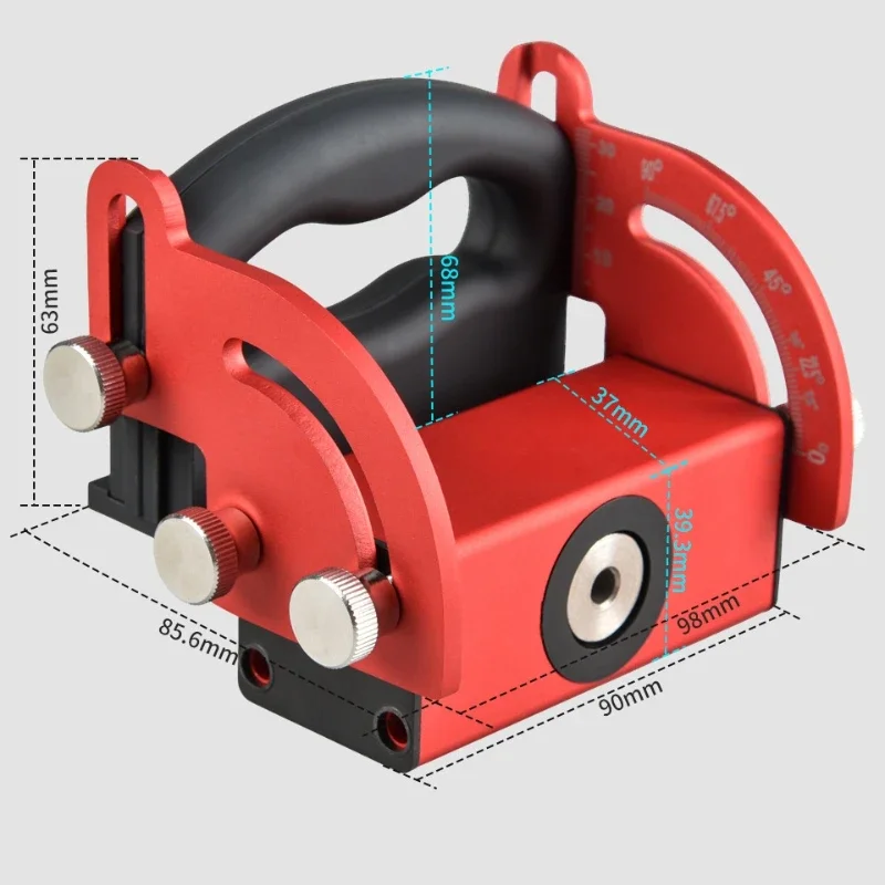 Aluminum Alloy Woodworking Inclined Hole Locator Drilling Locator Wood Splicing Installation Tool Line Scriber Woodworking Tools