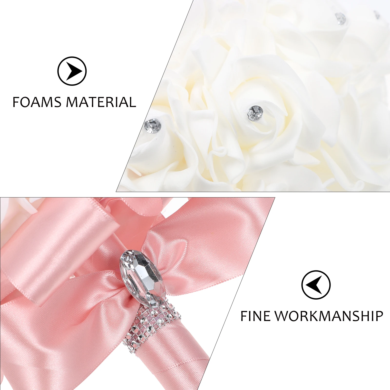 

Wedding Simulation Bouquet Flower Artificial Flowers Bouquets for Bride Fake Bridal Foam Brides Bridesmaid