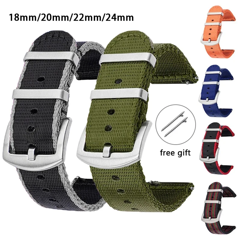 Nylon Strap Watch Band for Huawei Watch 4 3 Pro GT2 Quick Release 18mm 20mm 22mm 24mm Strap for Samsung Galaxy Watch 6 5 4