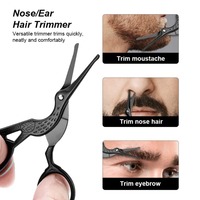 Rounded Tip Vintage Stork Scissors Professional Stainless Steel with Titanium Coated Cuticle Pedicure Beauty Grooming Scissors