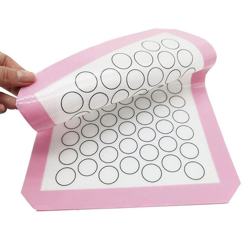 JCD Silicone Macaron Baking Mat Food Grade Bake Pans Macaroon Pastry Cookie Making Professional Grade Nonstick Kneading Mat﻿