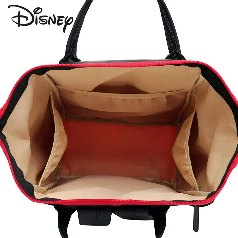 Disney-mochila de nailon con dibujos animados para mamá, bolso multifuncional de gran capacidad para viaje de negocios, Mickey, de alta calidad, a