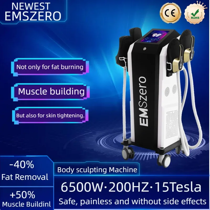 DLS- Machine Sculpting EMSZERO Hi-emt EMS Sculpt Body Pelvic Muscle Electromagnetic Stimulation Fat Slimming Salon