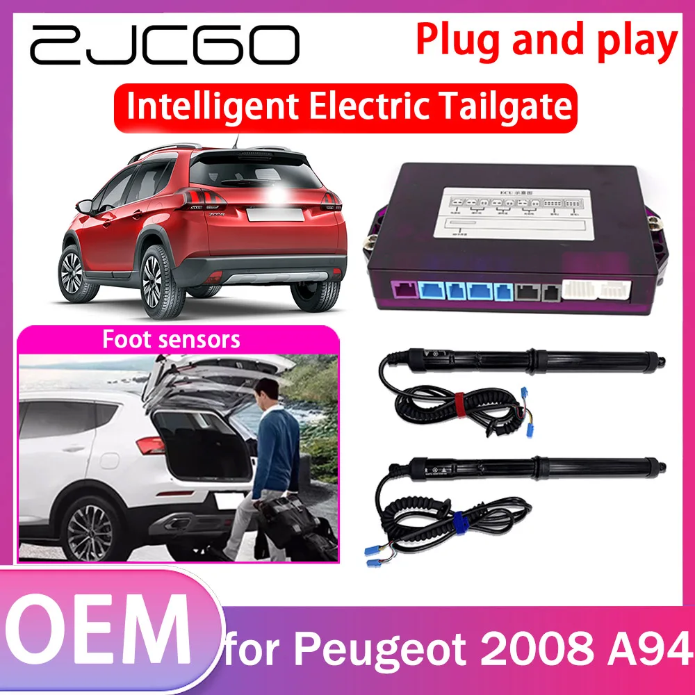 

ZJCGO Electric Tailgate Lift Drive Trunk Opening Tail Gate Lift Soft Close Car Door for Peugeot 2008 A94 2013~2019