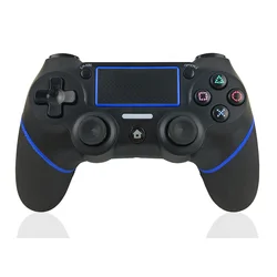 Wireless Game Controller Joystick Gamepad with Double Shock 6-Axis Gyro Rubberized Handle for Playstation 4 PS4 Slim/Pro Console