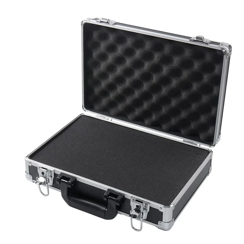 Aluminum Tool Case Suitcase Toolbox Business File Box Impact Resistant Safety Equipment Camera Bag with Pre-cut Foam
