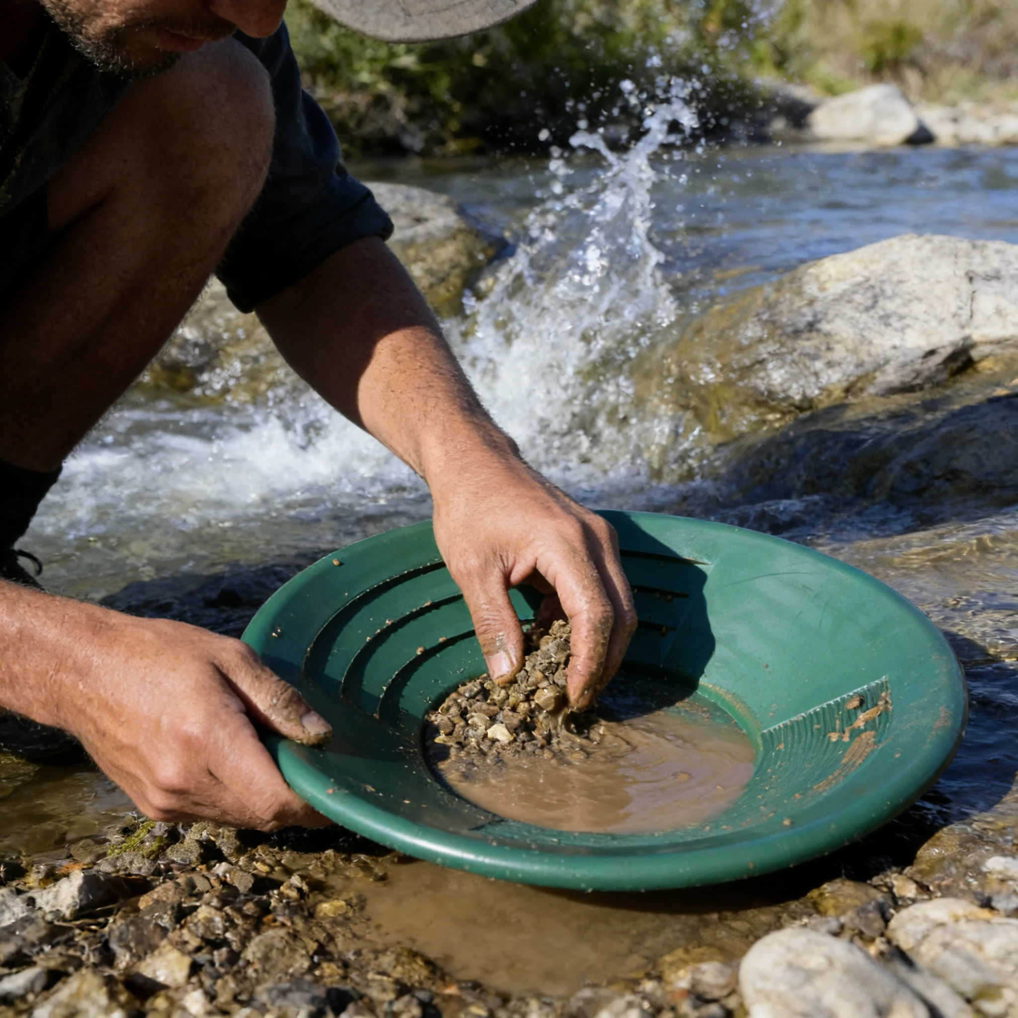 15 Inch Plastic Gold Pan Professional Prospecting Equipment for Mining River Gold Panning Wash Basin Tool Kit