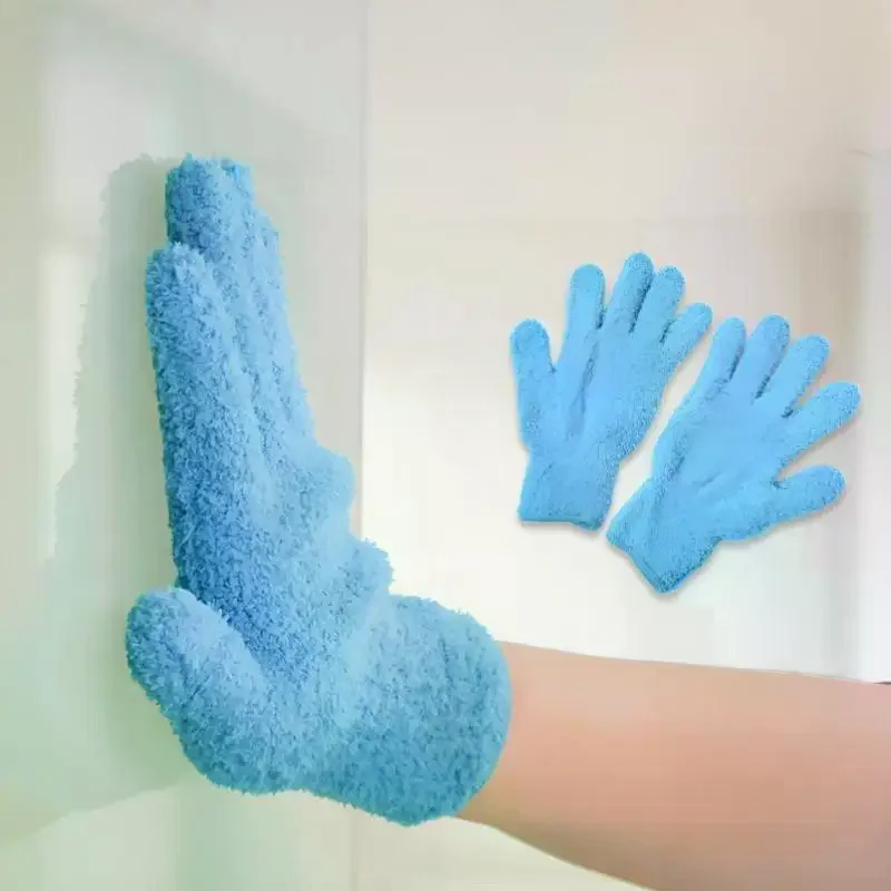 Microfiber Cleaning Gloves, Stretchable Breathable Dusting Gloves for Home Car Kitchen