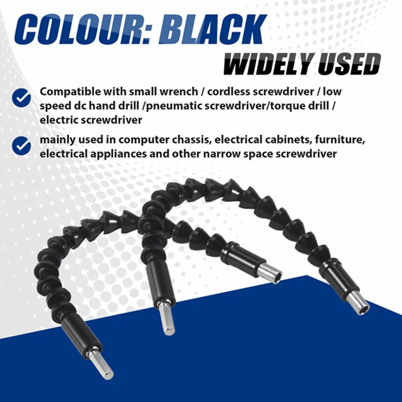 ABPP-гибкий удлинитель сверла, набор отверток для сверл с шестигранным хвостовиком, гибкое сверло, универсальный набор адаптеров для гнезда