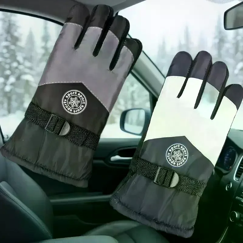 

Winter Unisex Snowboard Ski Gloves Non-slip Waterproof Motorcycle Cycling Fleece Warm Snow Gloves