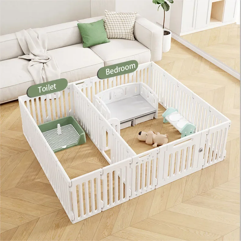 Pets playpen indoor partition pet activity space dog toilet bedroom cat nest small animal enclosure fence plastic playpen