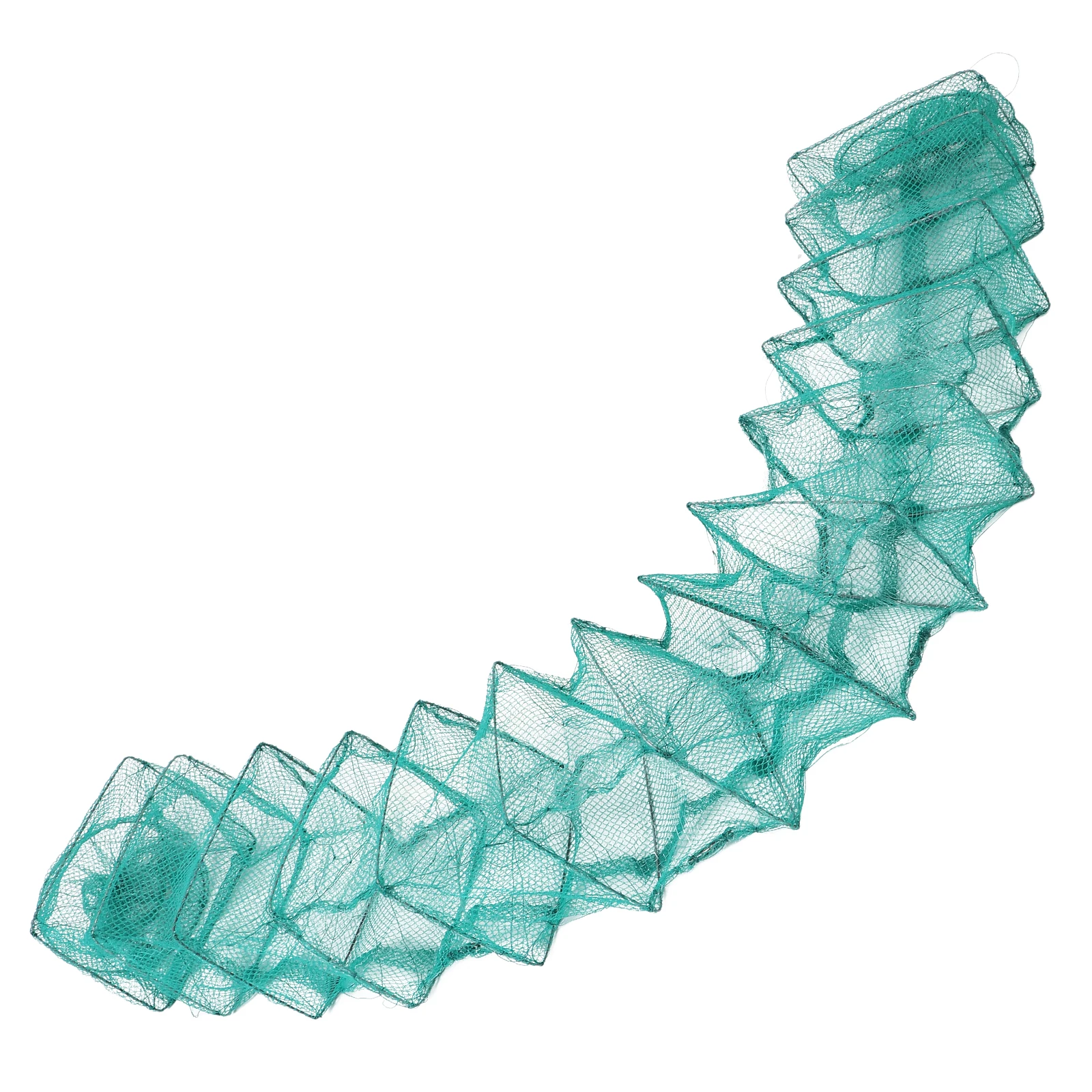 

Multi-Functional Fishing Trap Net Foldable 16-Section Collapsible Shrimp Crab Fish Trap Outdoor Folding Landing Net