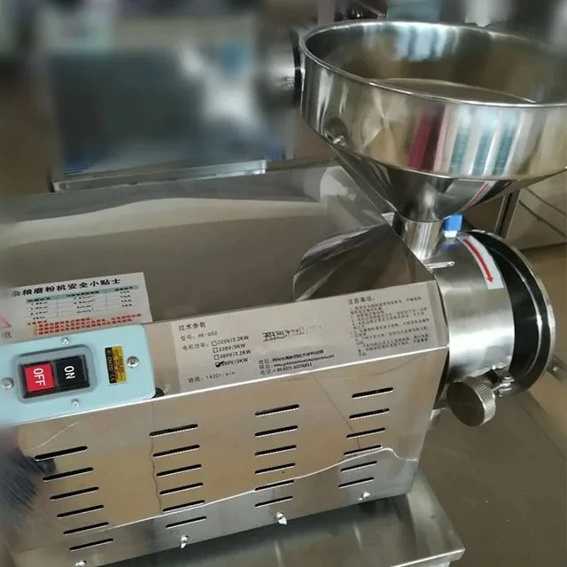 

Mini Dal Professional Grain Mill Electric Stainless Steel Grain Crusher High Quality Pepper Grinder