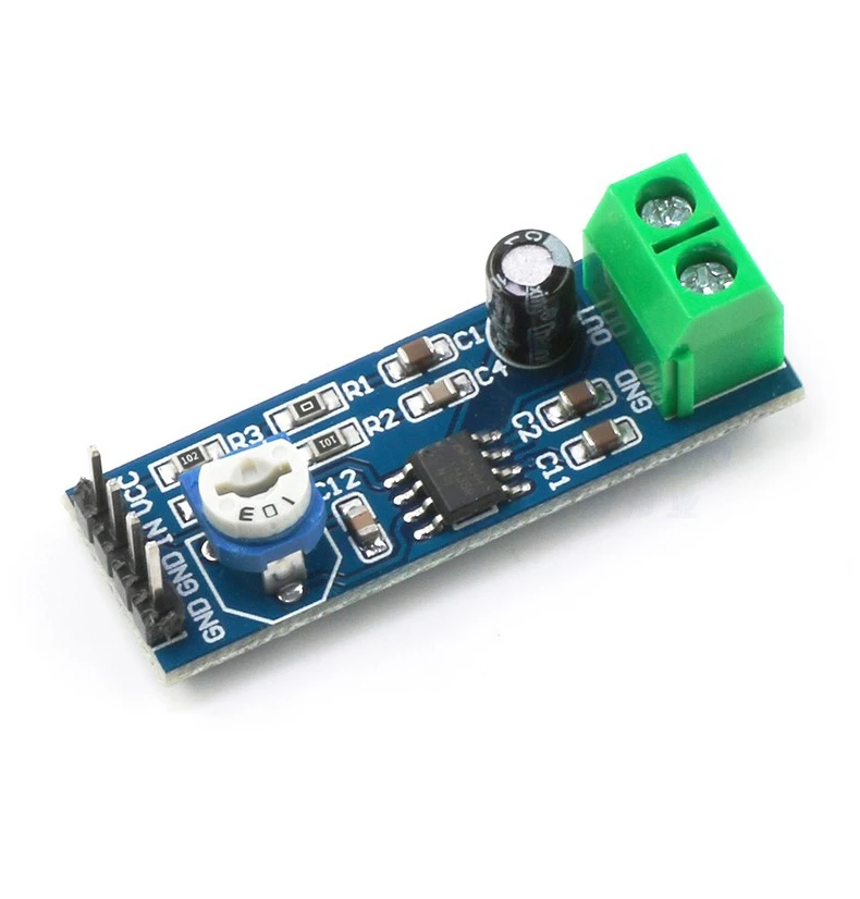 LM386 Audio Power Amplifier Module 200 Times Gain Amplifier Board mono Power Amplifier 5V-12V Input