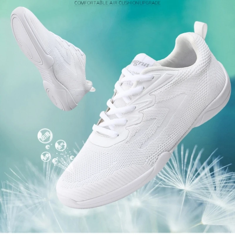 Dance Shoes Woman Men Ladies Modern Soft Bottom Jazz Sneakers Competitive Aerobics Shoes Mesh Female Dancing Fitness Sport