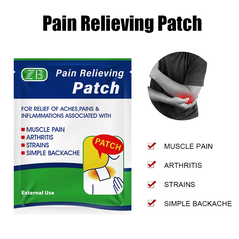 Pain Relief Salonpas Patch Herbal Medical Plaster for Sore Muscles Menthol Self Adhesive Menthol Pain Stickers Health Care