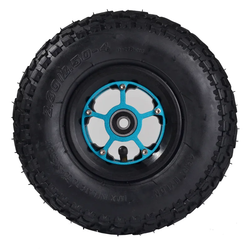 9inch Electric Skateboard Rubber Inflatable Wheels Off-road Skateboard Tires 2.8/2.5-4 Aluminum Wheel Electric Skateboard Wheels