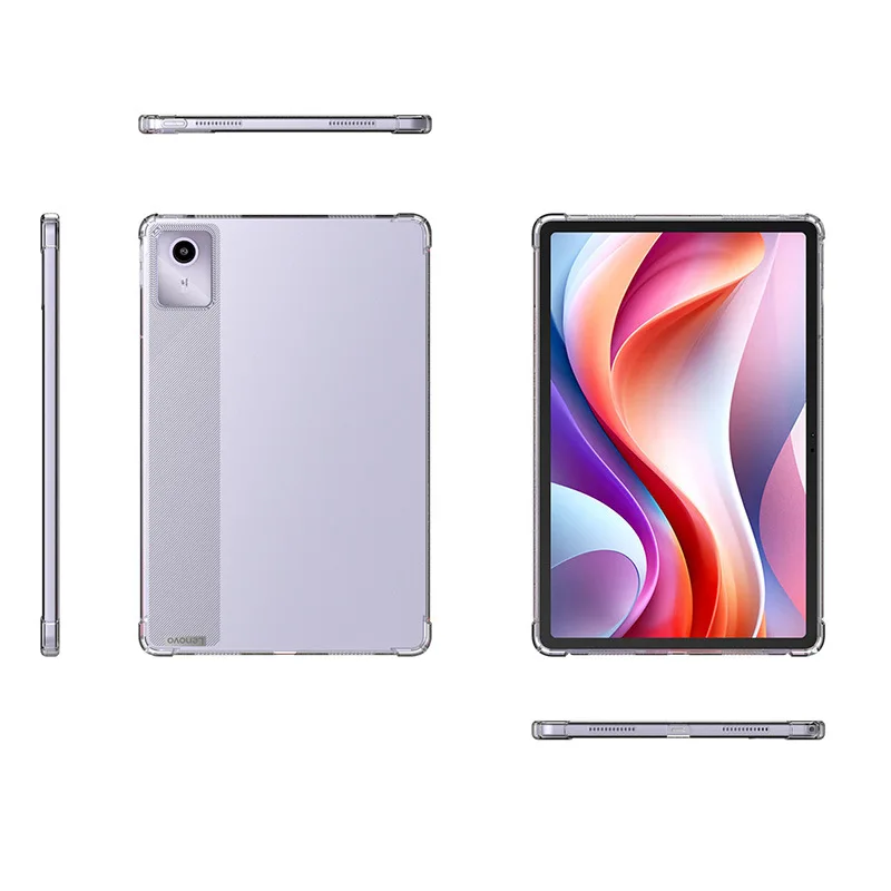 

For Lenovo Xiaoxin Pad 2024 Case 11 Transparent Air-bags Soft Silicone TPU Protection Shockproof Shell Funda Lenovo Tab M11 Capa