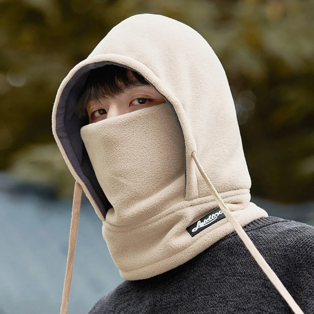

New Keep Warm Balaclava Hat Windproof 2-in-1 Neck Mask Hat Thickned Cold Proof Warm Hat Winter