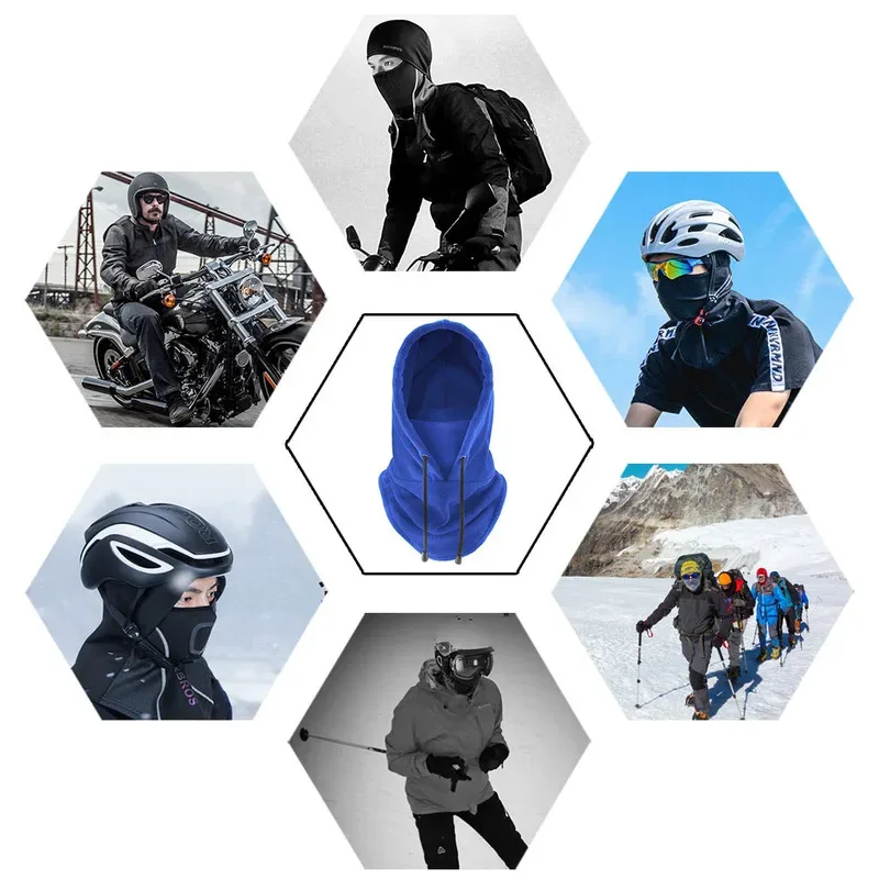 Cálido invierno pasamontañas máscara a prueba de viento polar térmico ciclismo esquí motocicleta cubierta de cuello Unisex