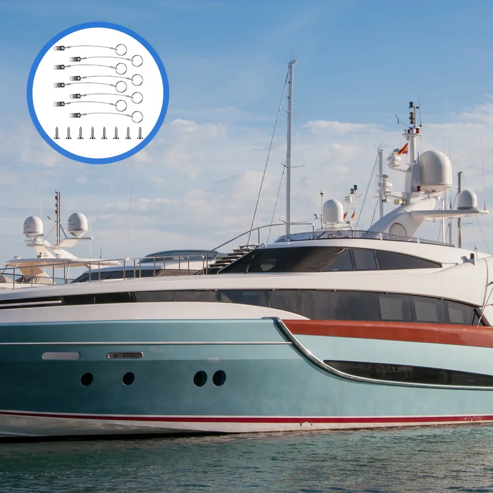 

Комплект из 1 шт. страховочного троса для морского оборудования, из нержавеющей стали, гибкий, прочный, устойчивый к соленой воде, для лодок