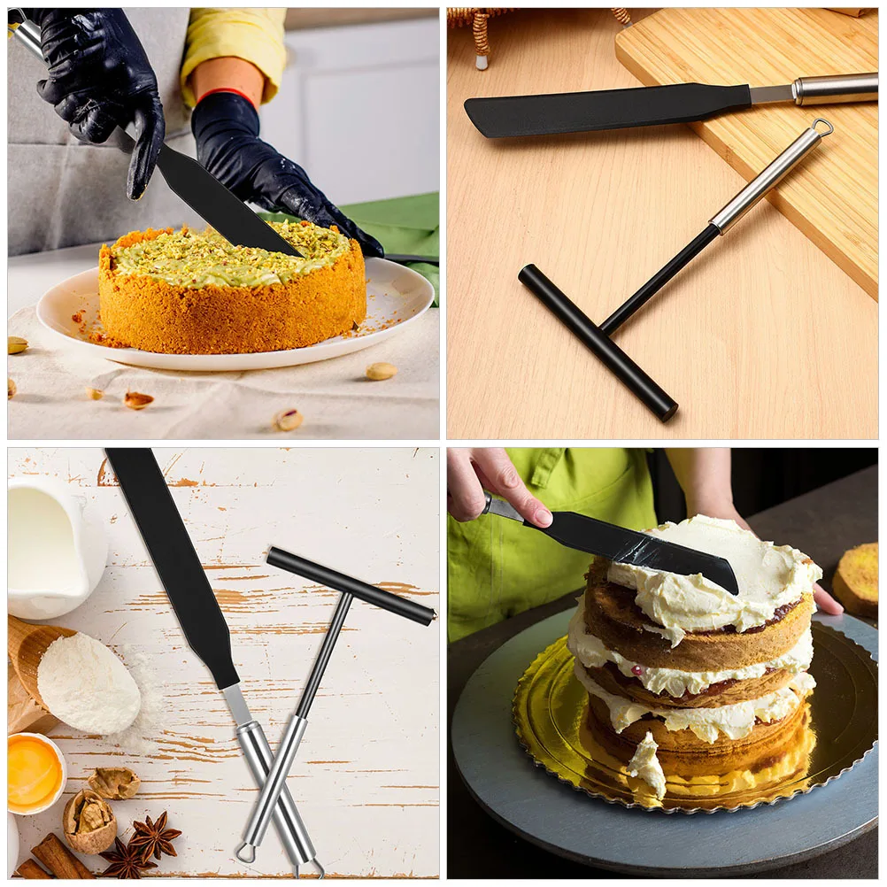 

2Sets Practical Pancake Spreader Set Crepe Spatula Kitchen Tools Fast Easy Operation Spreader and Spatula