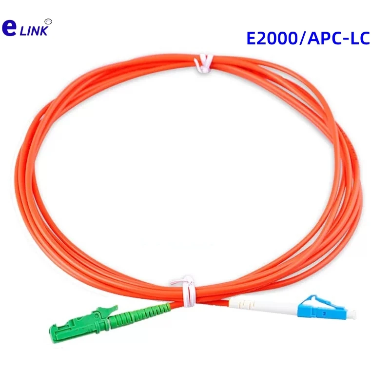 fiber patch cord E2000APC-LC simplex OM1 OM2 1M 2M 3M 5M 7M 10Mtr optical fibre jumper Multimode SX E2000-LC 50m 30m 20m