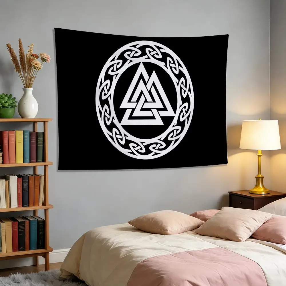 The Viking Hammer Tapestry Banner For College Dorm Bedroom Outdoor Living Room Wall Art Decor Party