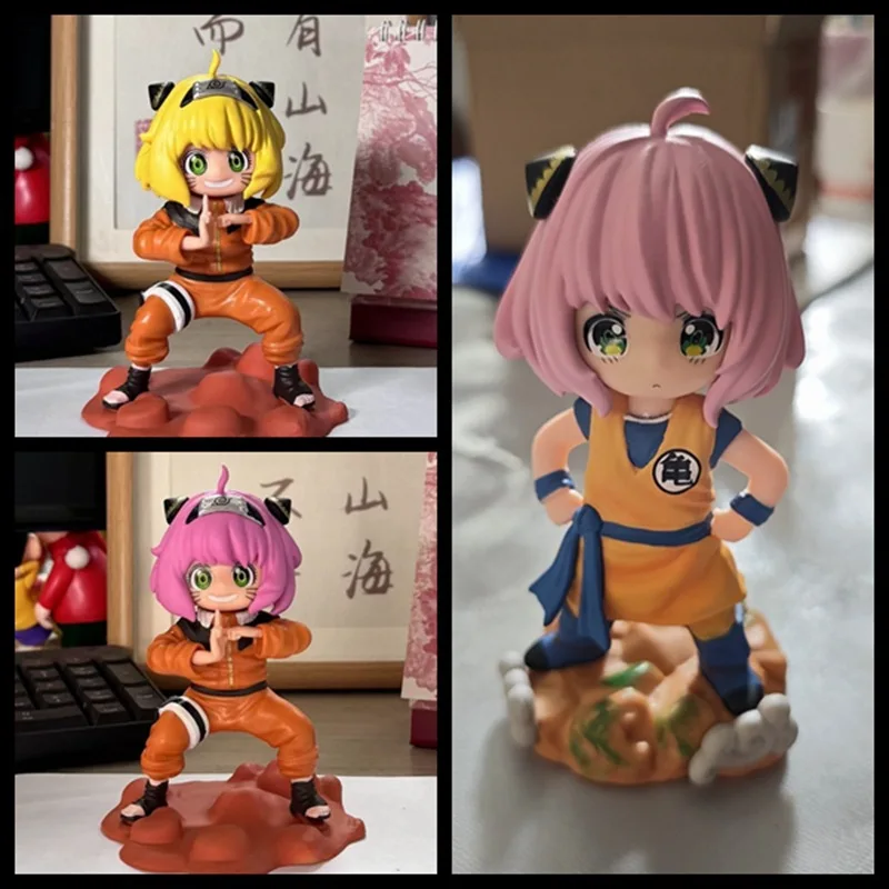 

13cm New SPY FAMILY Anya Forger Anime Figure Peripheral PVC Model Cute Girl Statue Desktop Decoration Ornaments Kids Gifts Toys