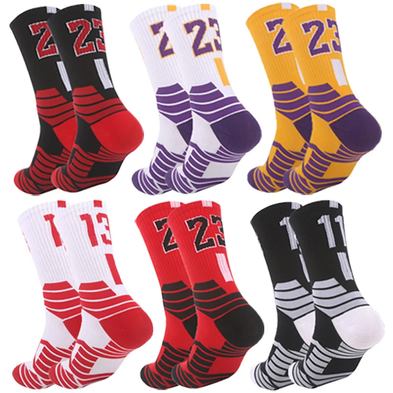 Professional Basketball Socks Sport For Kids Men Outdoor Cycling Running Climbing Fast-drying Breathable Adult Non-Slip 23 24
