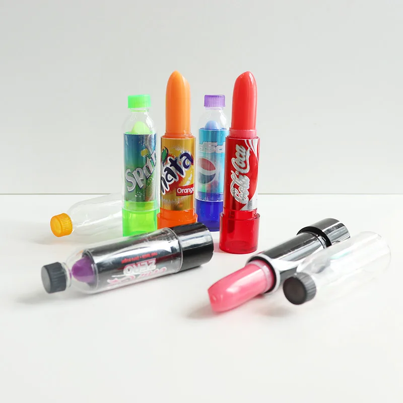 24Pcs Soda Bottle Lip Balm 6 Flavors Set Color Changing Lipstick Long Lasting Waterproof Lip Balm Wholesale