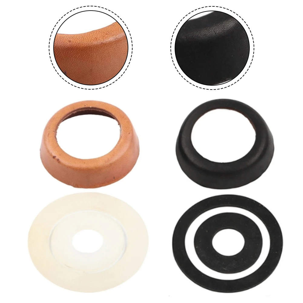 2 Sets Of Type 75 Hand Pump Piston Sleeves With Leather Sleeve And O Ring Seal Leather Sleeve For Handle Pump Type 75 Tool Part