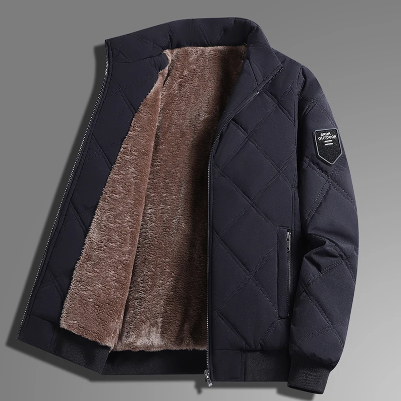 

Men's Winter New Fashion Parkas Coat Men's Thick Warm Windproof Gift For Father Husband Parka Large Size 8XL 7XL Brand Clothing