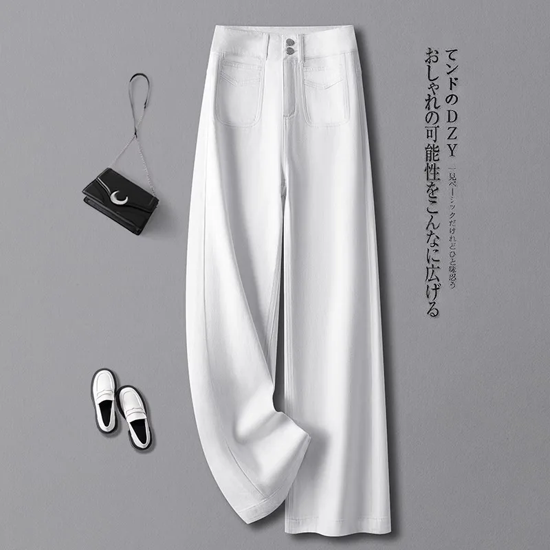 جينز أزرق للنساء صيفي ثنيات على الطراز الكوري بنطال مستقيم الساق للتخسيس سروال قصير #2