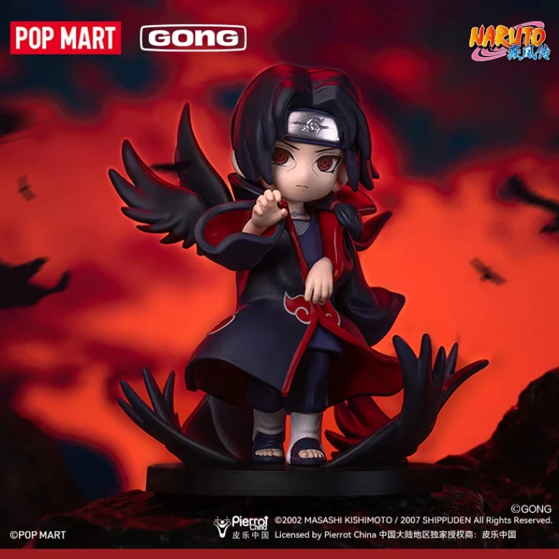 

Серия Popmart Naruto Shippuden, большая битва против Акацуки, тематическая фигурка, слепая коробка, коллекция аниме, дисплей, подарок для спецификации