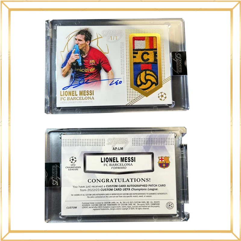 DIY Handmade Soccer Replica Trading Cards Messi Ronaldo Yamal Mbappe Haaland Star Collectible Cards Hot Sale for Football Fans