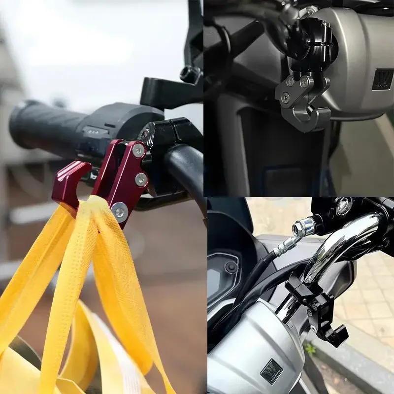 

Aluminum Alloy Foldable Hook Handlebar Helmet Holder Luggage Storage Hooks For Motorcycle Modified Accessories