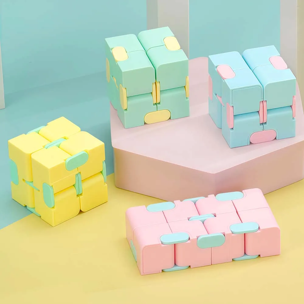 マジックインフィニティフリップパズルキューブ フィジェットトイ 2個入り 子供と大人向け |   感覚ストレス解消抗ストレス減圧キューブ