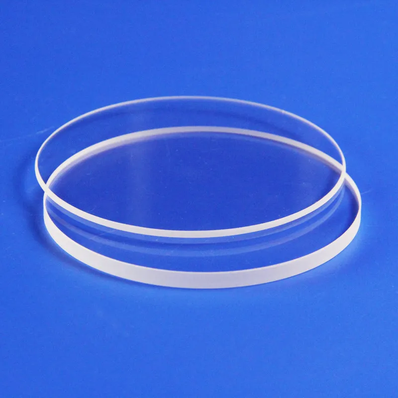 Jgs2 Quartz Glass Sheet Diameter 60/70/80/90Mm Square Sheet Thickness 12 3 45 Mm High Transmittance Ultraviolet Window Sheet