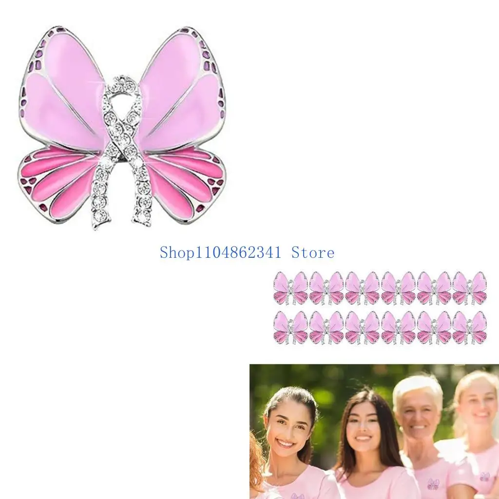 

5ASD Hope Ribbon Brooch Pins Pink ленточные штифты