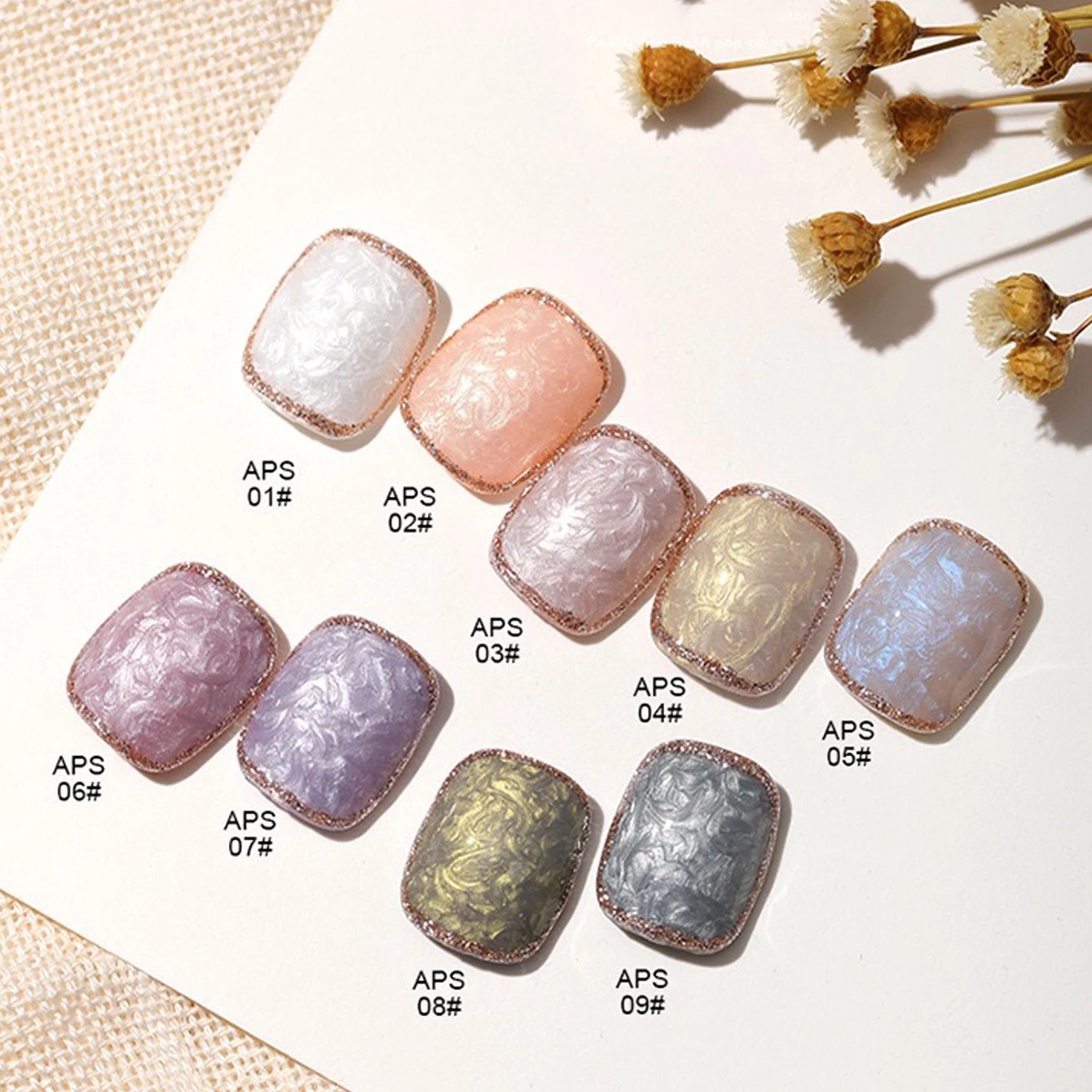 1-9PCS 12ML Autumn Manicure Gel Nail Polish 2025 Japanese Style Manicure Pearl Shell Thread Glue Pearl Shell Glitter White Nail