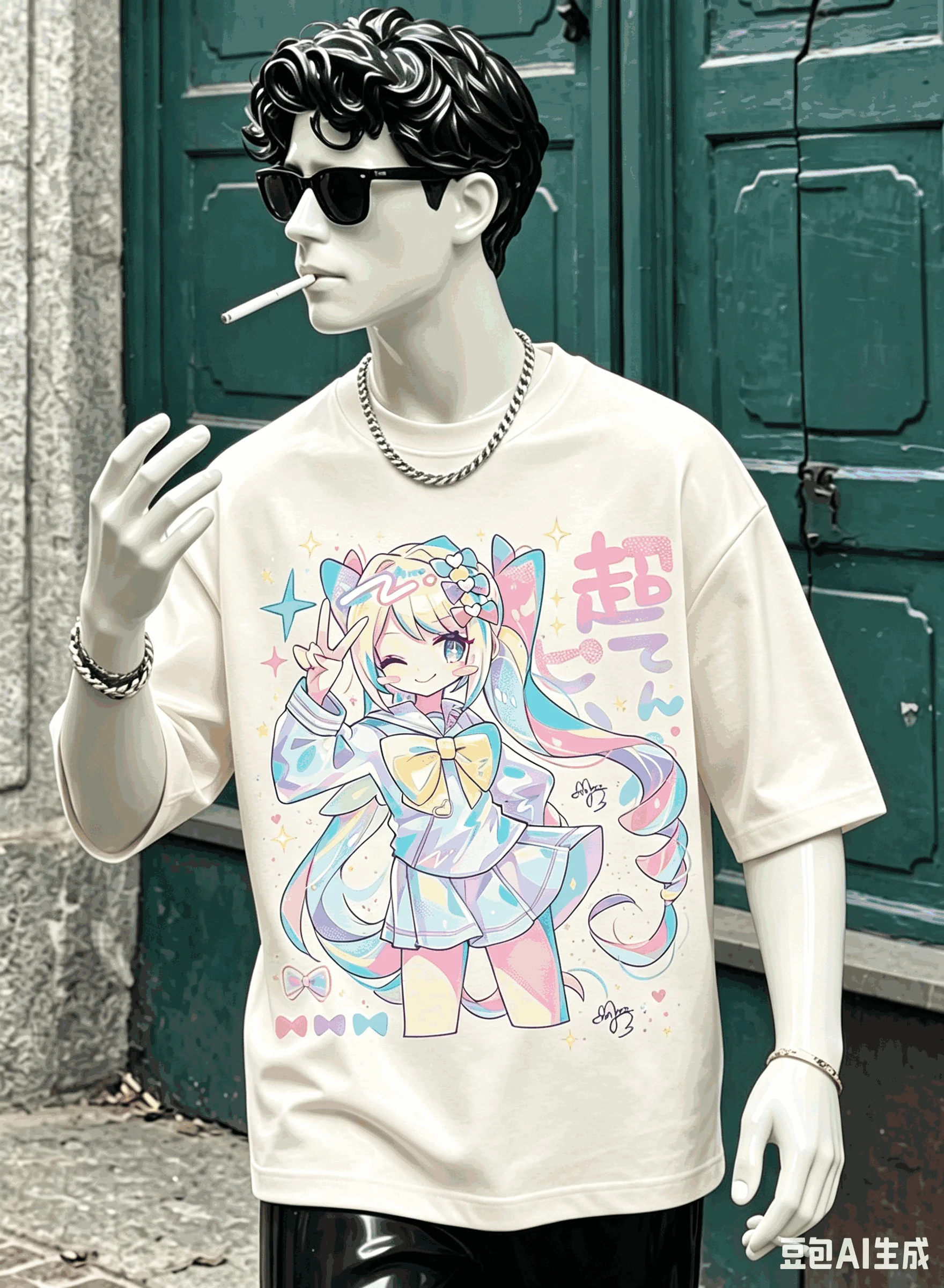 Needy Streamer Overload Übergroßes Unisex-T-Shirt mit Grafikdruck und Rundhalsausschnitt für Männer und Frauen, hochwertig, Y2k, kurze Ärmel, atmungsaktiv – Detail 16