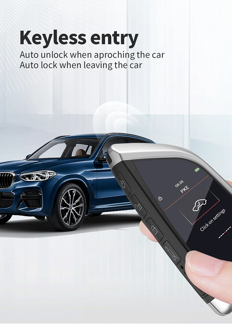 Multilanguage CF568 Universal Modified Smart LCD Car Key For BMW Kia Mercedes Benz Ford Audi Keyless Automatically Door Lock PKE