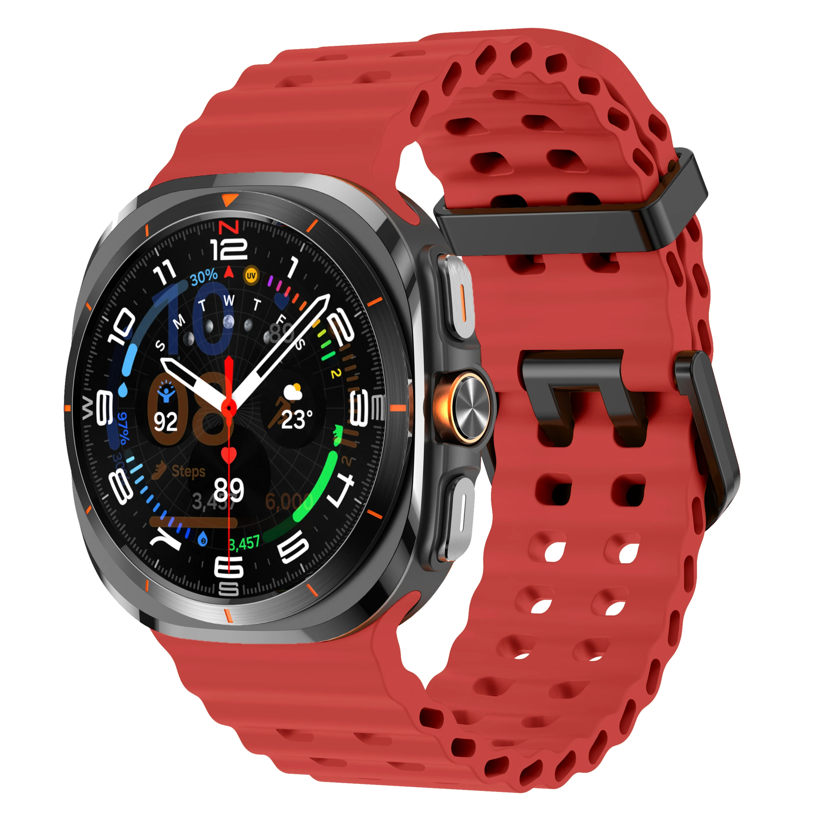 Uhrenarmband für Samsung Galaxy Watch 7 8 Ultra Ersatz-Gummiarmband für Samsung Galaxy Watch8 Zubehör