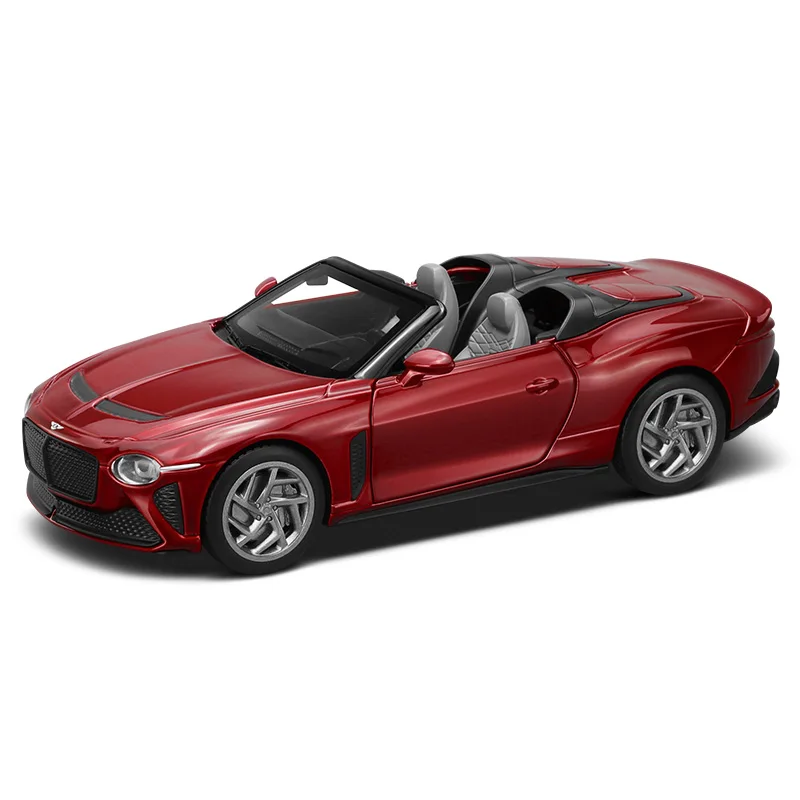 Simulation 1:32 Bentley Mulliner Bacalar Convertible Sports Car Alloy Model Pull Back Metal Toy Vehicle Children Boy Gift