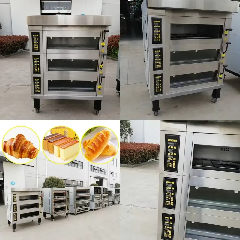 

2026 Large Capacity Automatic Three-Layer Twelve-Plate Deck Oven for Efficient Energy Saving Essential for Bakery Snack