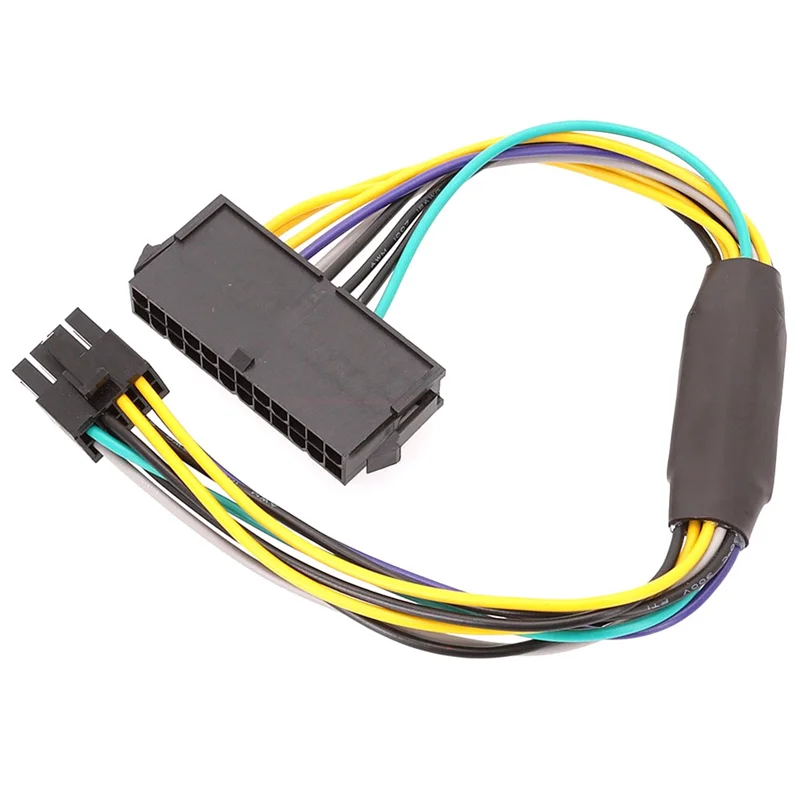 Cabo adaptador atx 24p para 8p, cabo de alimentação de 8 pinos para dell optiplex 3020 7020 9020 t1700, cabo de alimentação adaptador 30cm